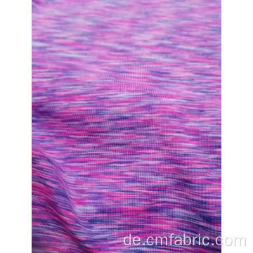 Stricker Polyester Spandex Yaen gefärbt Jersey Stoff